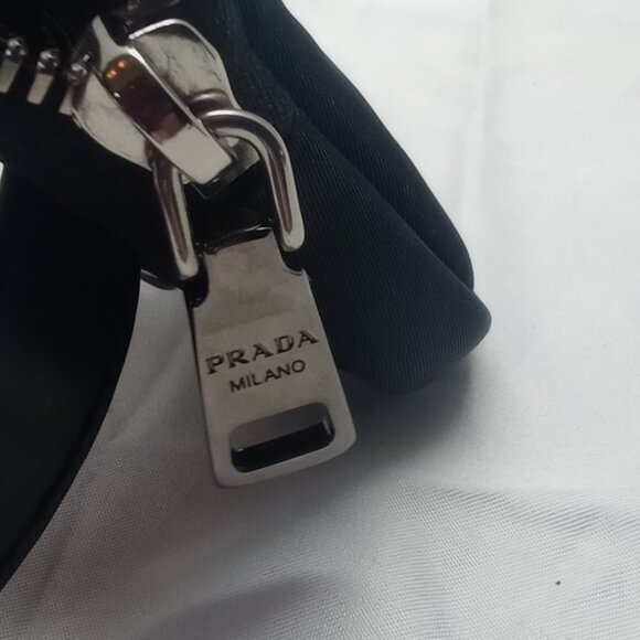 PRADA Tessuto Nylon Pocket Wristlet Pouch – Black - Picture 7 of 15